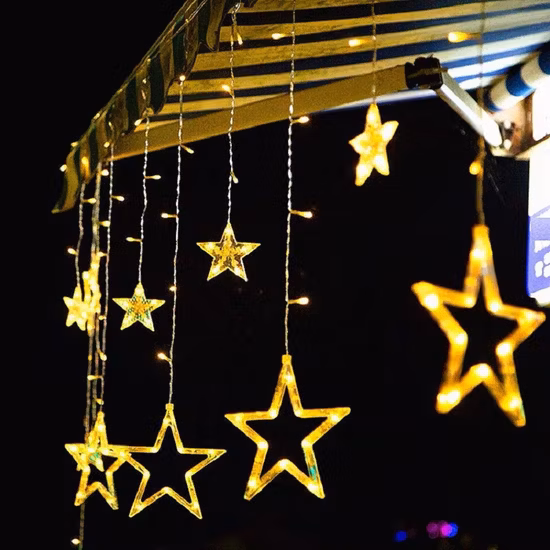Rideau étoilé LED, guirlande lumineuse pour fenêtre, lumières féeriques pour noël, décoration de mariage, lumières pour la maison