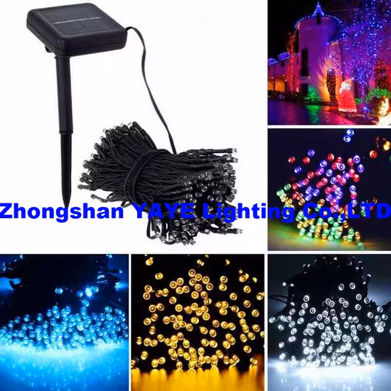 Guirlande lumineuse solaire à LED pour jardin extérieur, féerique, Noël